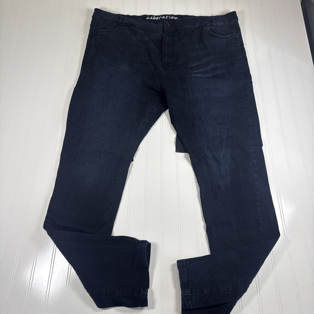 Liberation Premium Quality Brand Jeans Dark Wash Straight‎ Sz 48x34